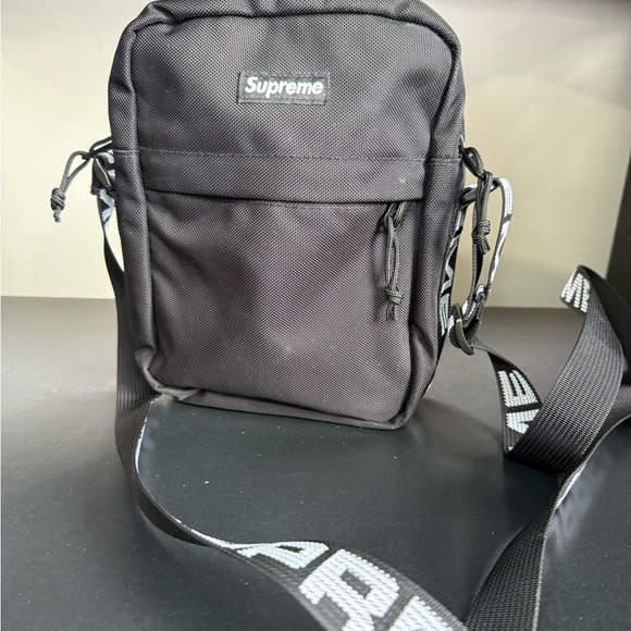 Supreme Other - Supreme Black Messenger Bag with Adjustable Strap